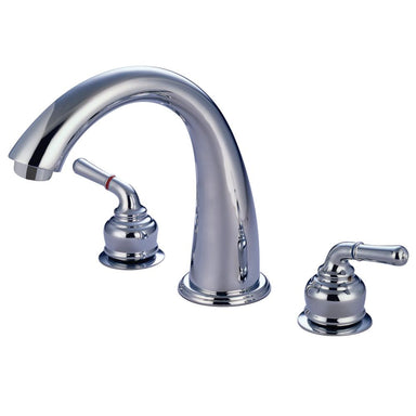 Kingston Brass Royale Two Handle Roman Tub Filler in Polished Chrome-Tub Faucets-Free Shipping-Directsinks.