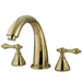 Kingston Brass Naples Solid Brass Roman Tub Filler with Two Handle-Tub Faucets-Free Shipping-Directsinks.