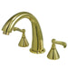 Kingston Brass Royale Two Handle Solid Brass 8" to 16" Widespread Roman Tub Filler-Tub Faucets-Free Shipping-Directsinks.