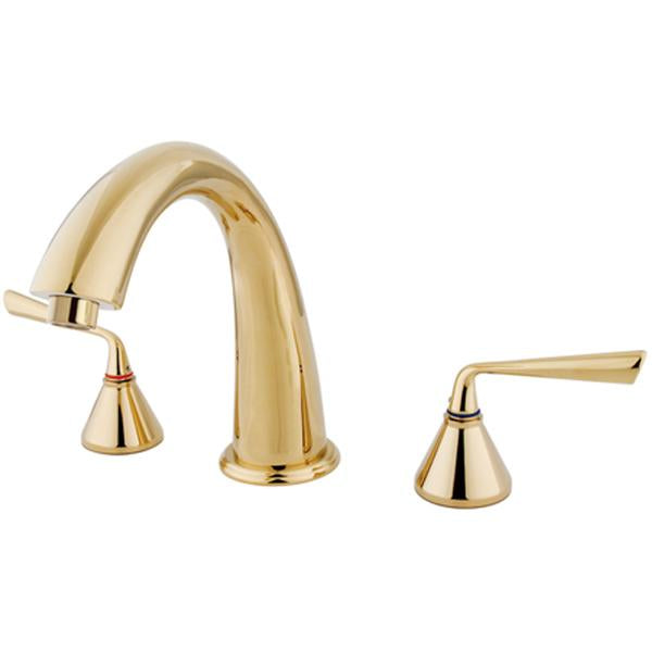 Kingston Brass Royale Contemporary Two Handle Solid Brass Roman Tub Filler-Tub Faucets-Free Shipping-Directsinks.