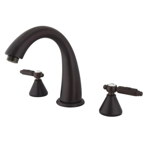 Kingston Brass Royale Solid Brass Three Hole Two Handle Roman Tub Filler-Tub Faucets-Free Shipping-Directsinks.