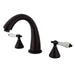 Kingston Brass Naples Roman Tub Filler with Two Handle-Tub Faucets-Free Shipping-Directsinks.