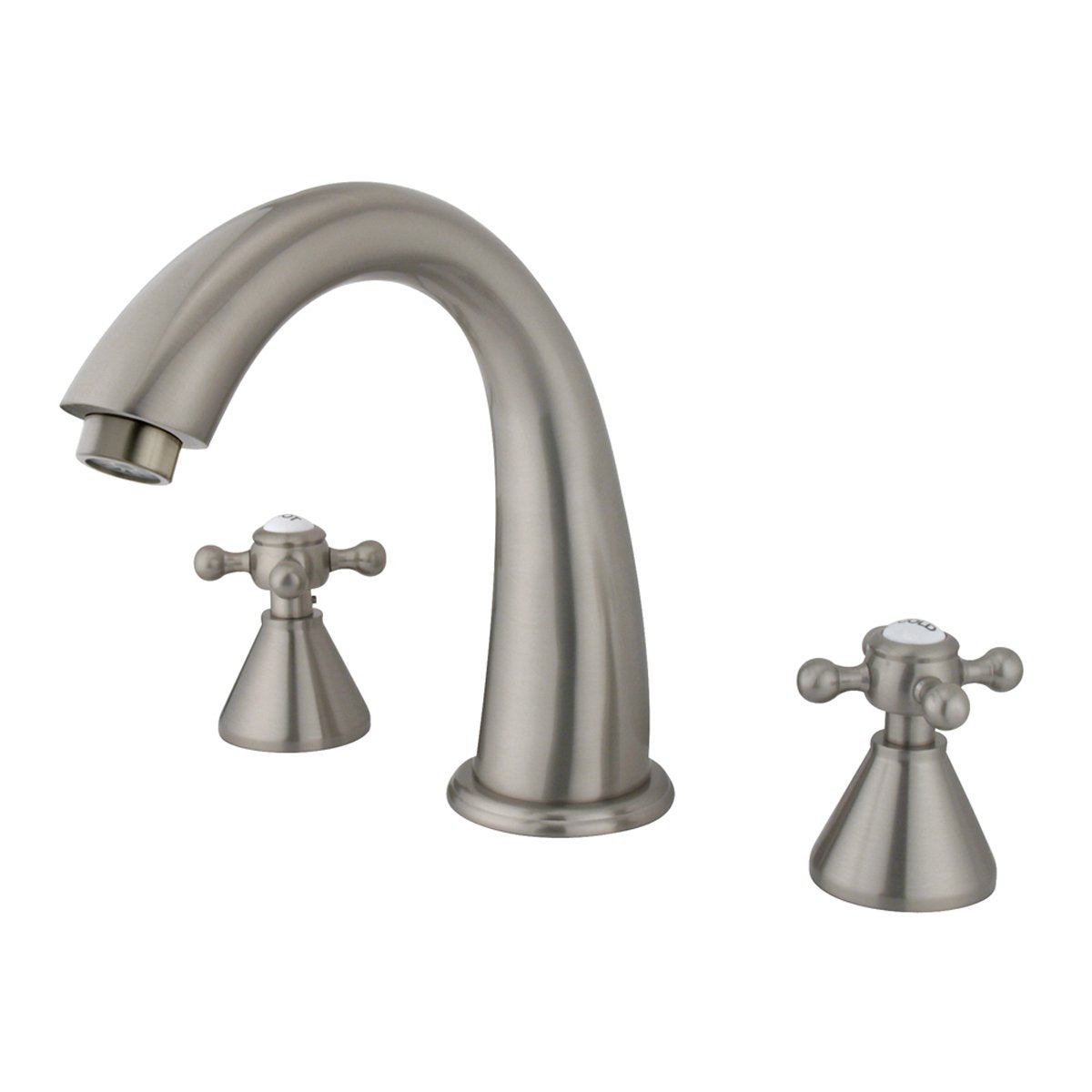 Kingston Brass Royale Two Handle 8" to 16" Widespread Solid Brass Roman Tub Filler-Tub Faucets-Free Shipping-Directsinks.