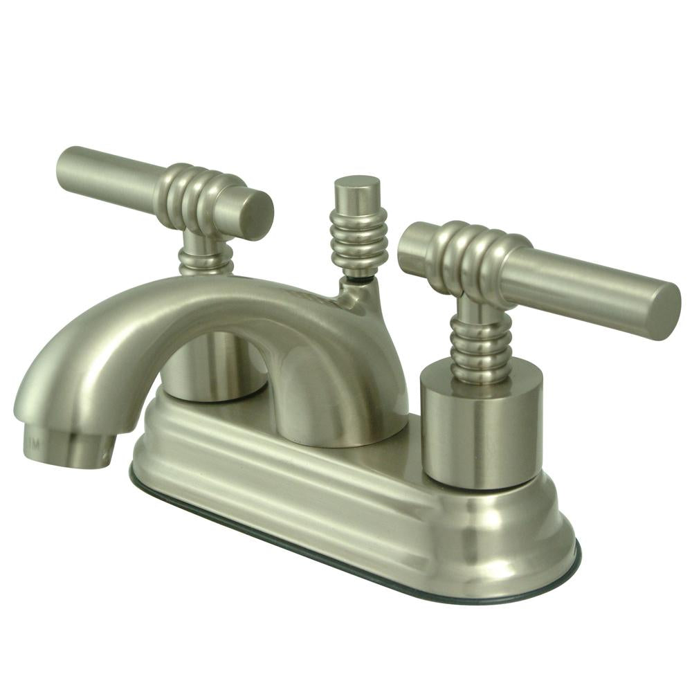 Kingston Brass Royale Two Handle 4" Centerset Solid Brass Lavatory Faucet with Brass Pop-up-Bathroom Faucets-Free Shipping-Directsinks.
