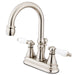Kingston Brass Governor Contemporary Two Handle 4" Centerset Lavatory Faucet with Brass Pop-up-Bathroom Faucets-Free Shipping-Directsinks.