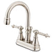 Kingston Brass Tuscany Handle 4" Centerset Lavatory Faucet with Brass Pop-up-Bathroom Faucets-Free Shipping-Directsinks.