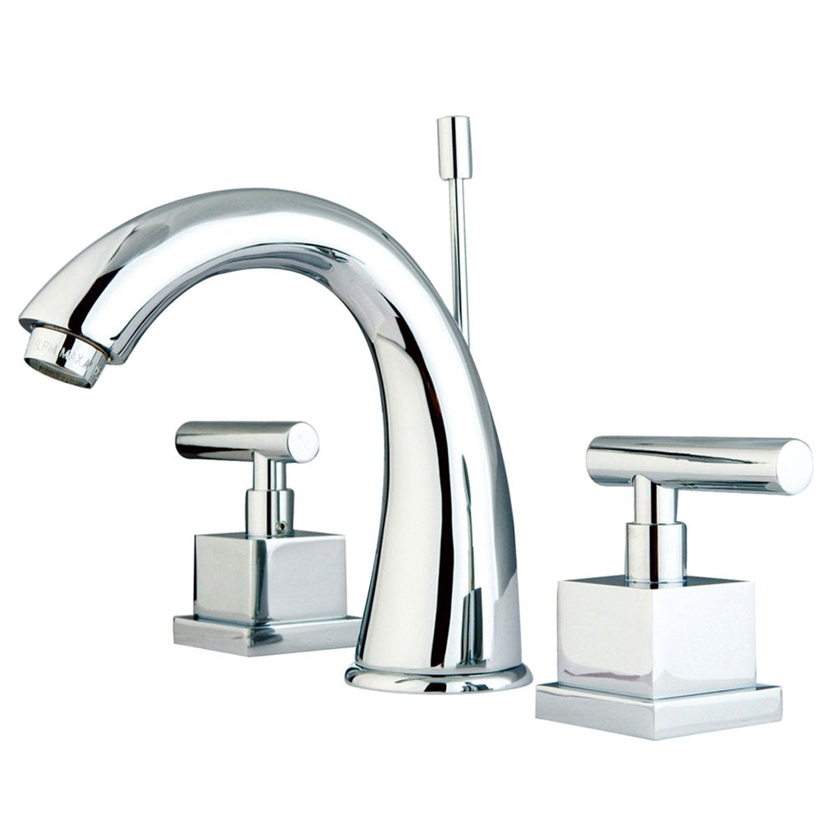 Kingston Brass Claremont Two Handle 8" to 16" Widespread Lavatory Faucet with Brass Pop-up in Polished Chrome-Bathroom Faucets-Free Shipping-Directsinks.