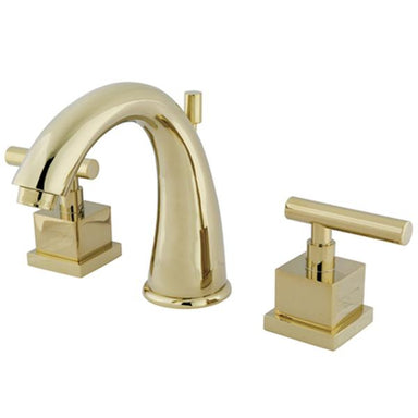 Kingston Brass Claremont Two Handle 8" to 16" Widespread Lavatory Faucet with Brass Pop-up-Bathroom Faucets-Free Shipping-Directsinks.