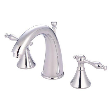 Kingston Brass Naples Two Handle Deck Mount 8" to 16" Widespread Lavatory Faucet with Brass Pop-up-Bathroom Faucets-Free Shipping-Directsinks.