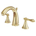 Kingston Brass Naples Three Hole Two Handle 8" to 16" Widespread Lavatory Faucet with Brass Pop-up-Bathroom Faucets-Free Shipping-Directsinks.