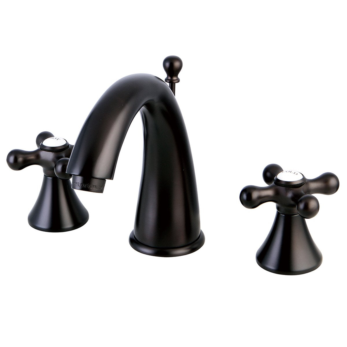 Kingston Brass Naples 8" to 16" Widespread Two Handle Lavatory Faucet with Brass Pop-up-Bathroom Faucets-Free Shipping-Directsinks.