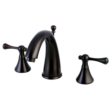 Kingston Brass English Country Two Handle 8" to 16" Widespread Lavatory Faucet with Brass Pop-up-Bathroom Faucets-Free Shipping-Directsinks.