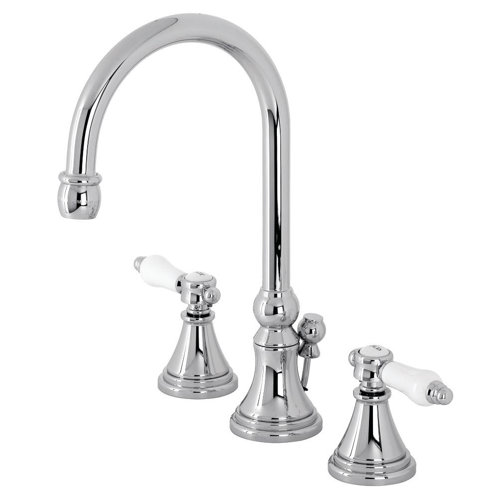 Kingston Brass KS298XBPL-P Bel Air Widespread Bathroom Faucet with Brass Pop-Up