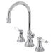 Kingston Brass KS298XBPL-P Bel Air Widespread Bathroom Faucet with Brass Pop-Up-DirectSinks