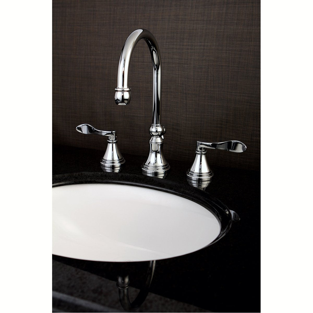 Kingston Brass NuFrench 8-Inch Widespread Bathroom Faucet