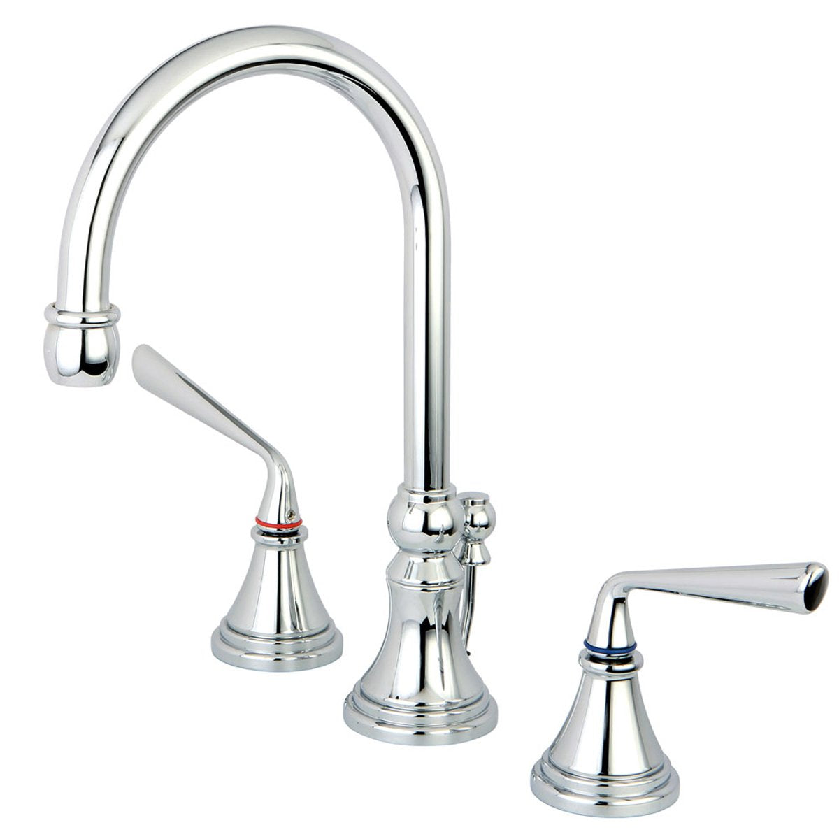 Kingston Brass Silver Sage Widespread ADA Lavatory Faucet-Bathroom Faucets-Free Shipping-Directsinks.