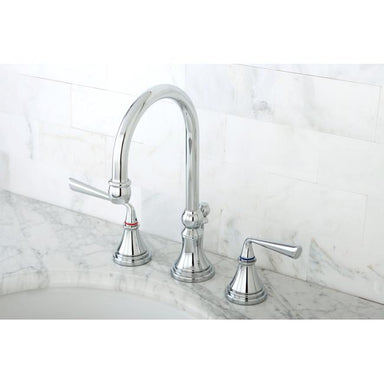Kingston Brass Silver Sage Widespread ADA Lavatory Faucet-Bathroom Faucets-Free Shipping-Directsinks.