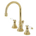 Kingston Brass KS298XBPL-P Bel Air Widespread Bathroom Faucet with Brass Pop-Up-DirectSinks