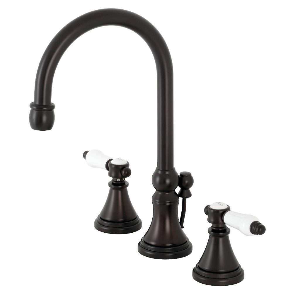 Kingston Brass KS298XBPL-P Bel Air Widespread Bathroom Faucet with Brass Pop-Up