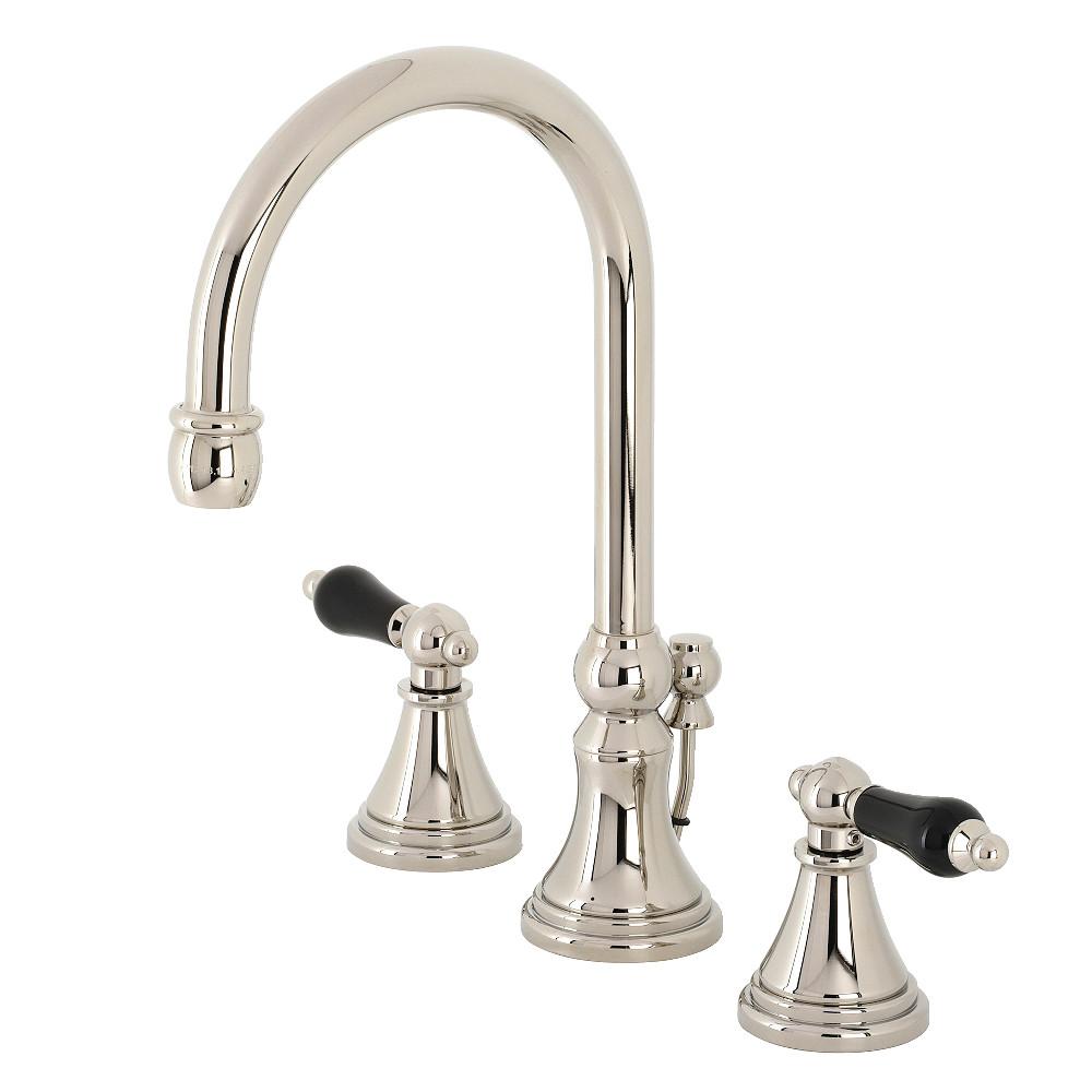 Kingston Brass KS298XPKL-P Duchess Widespread Bathroom Faucet with Brass Pop-Up