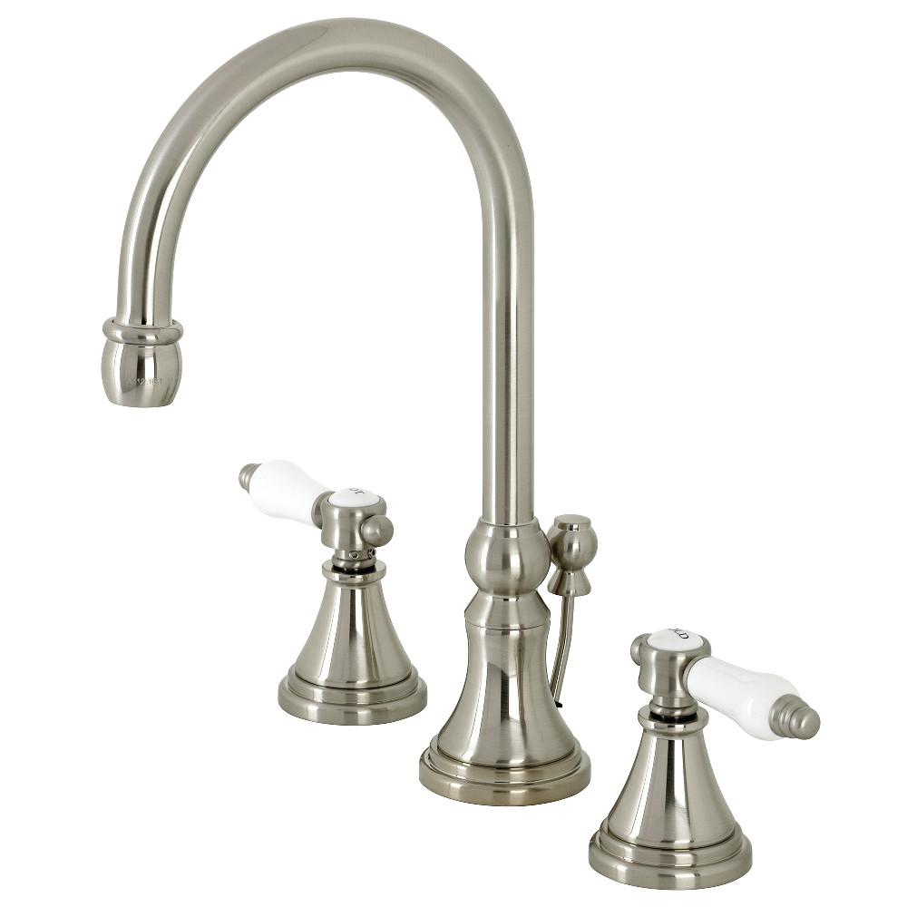 Kingston Brass KS298XBPL-P Bel Air Widespread Bathroom Faucet with Brass Pop-Up