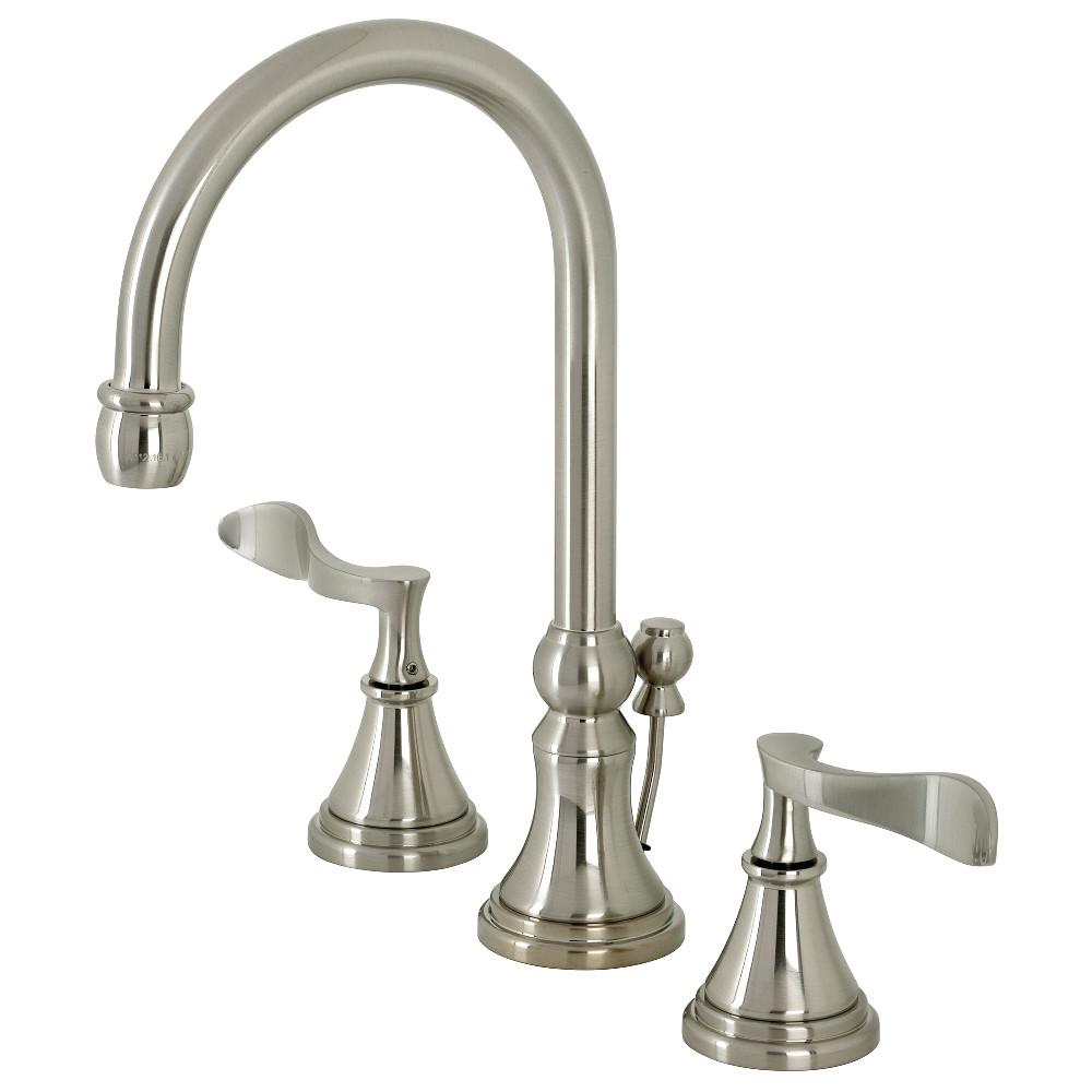 Kingston Brass KS298XCFL-P Century Widespread Bathroom Faucet with Brass Pop-Up