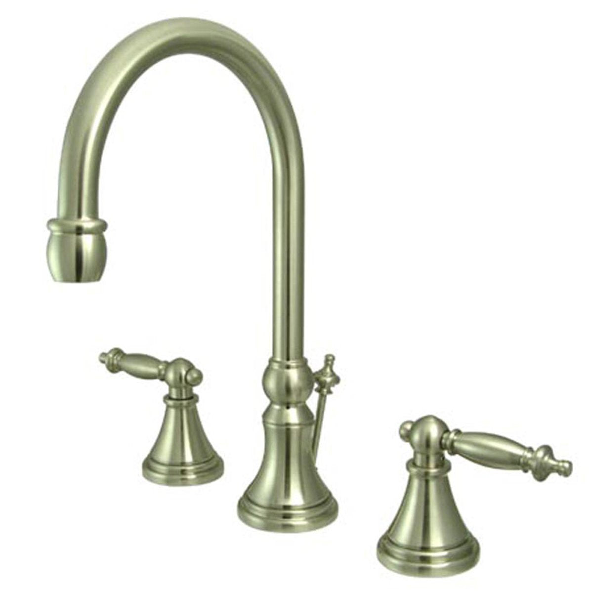 Kingston Brass Tuscany Handle 8" to 16" Widespread Lavatory Faucet with Brass Pop-up-Bathroom Faucets-Free Shipping-Directsinks.