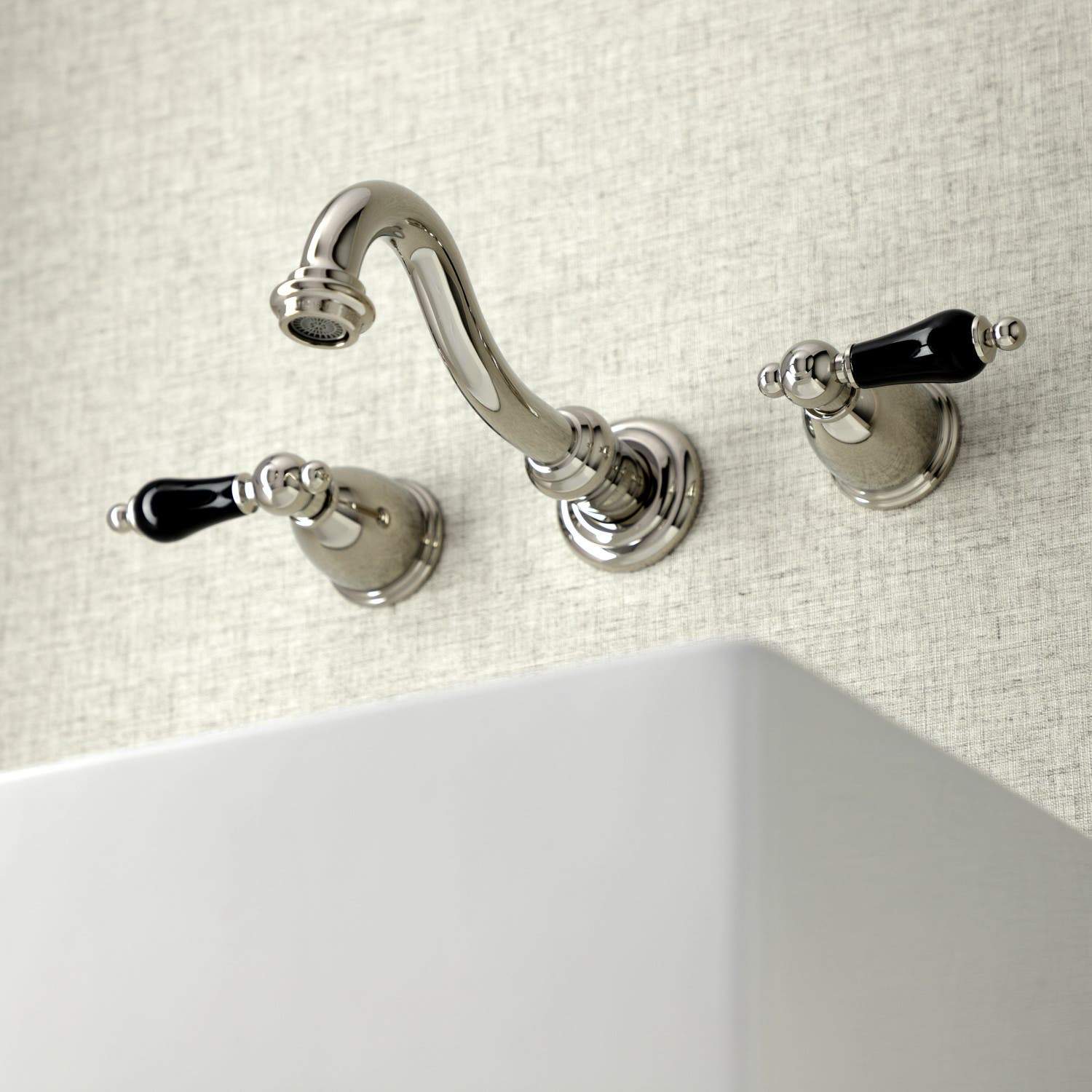 Kingston Brass KS312XPKL-P Duchess Two-Handle Wall Mount Bathroom Faucet