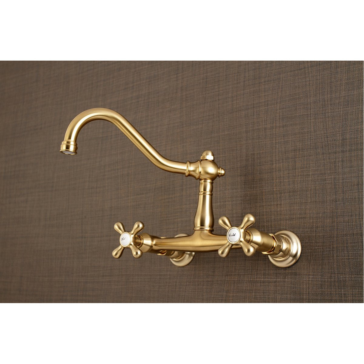 Kingston Brass Vintage 8 Center Wall Mount Bathroom Faucet — DirectSinks