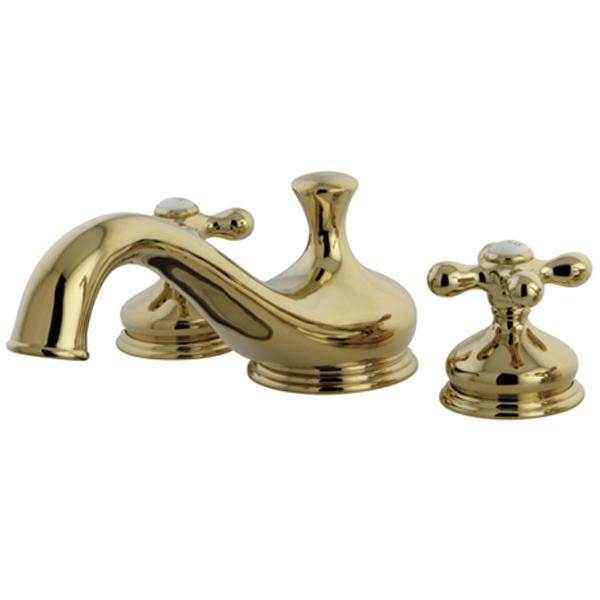 Kingston Brass Heritage Classic Three Hole Two Handle Roman Tub Filler-Tub Faucets-Free Shipping-Directsinks.