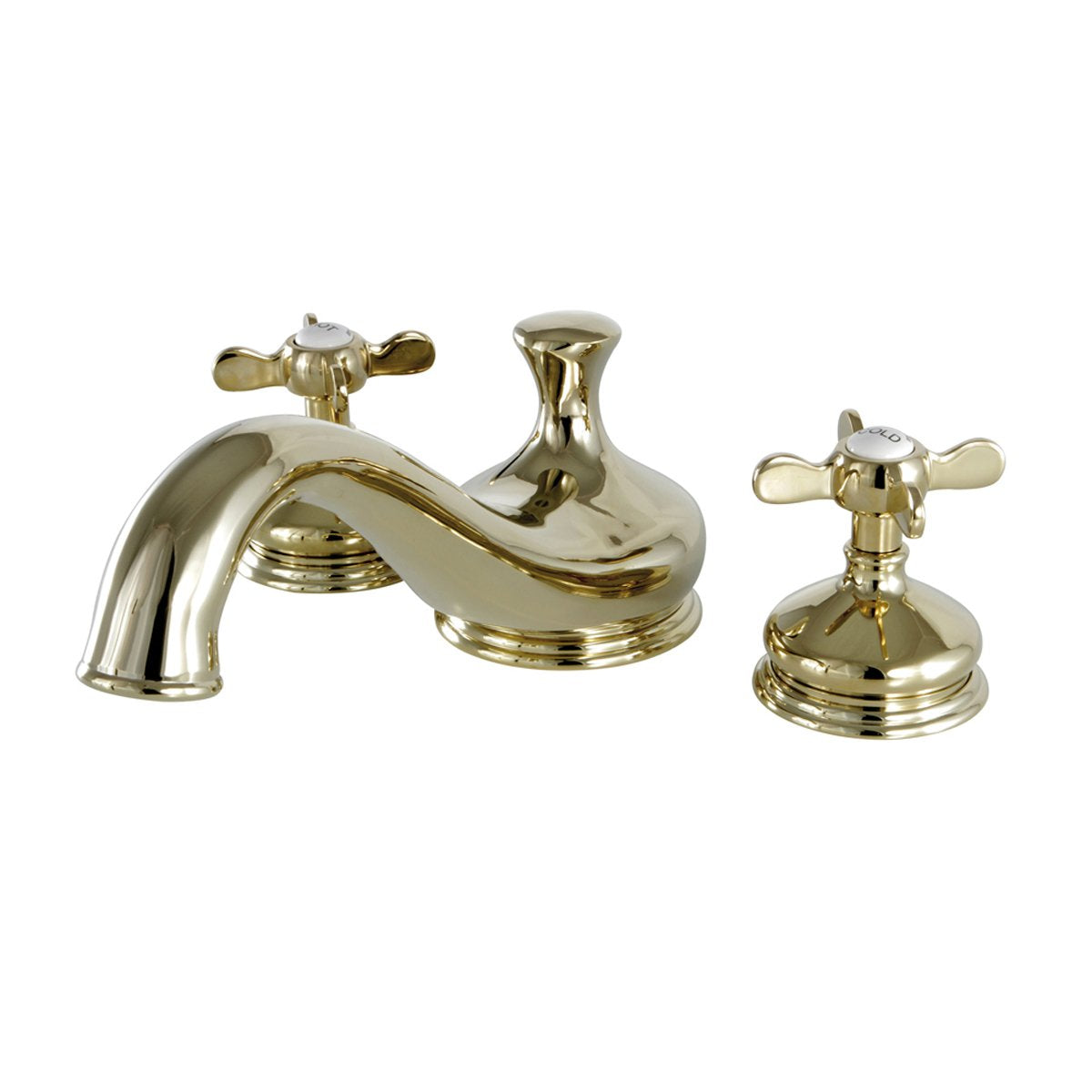 Kingston Brass Essex Roman Tub Filler with Cross Handle-Tub Faucets-Free Shipping-Directsinks.