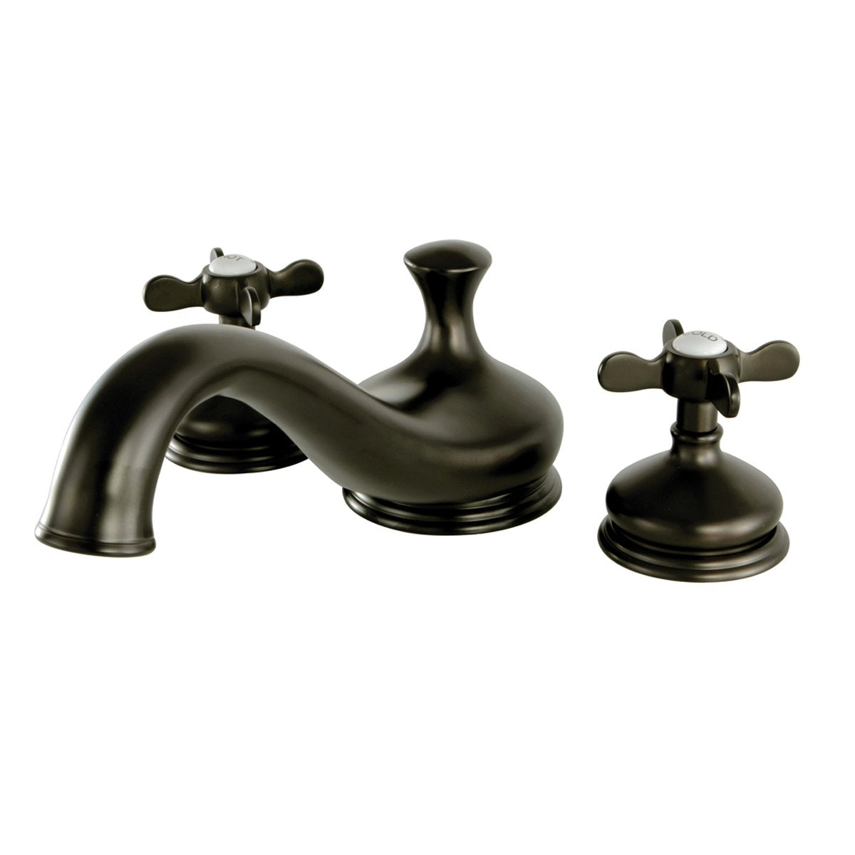 Kingston Brass Essex Roman Tub Filler with Cross Handle-Tub Faucets-Free Shipping-Directsinks.