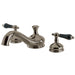 Kingston Brass Heritage Onyx Roman Tub Filler with Black Porcelain Lever Handle-Tub Faucets-Free Shipping-Directsinks.