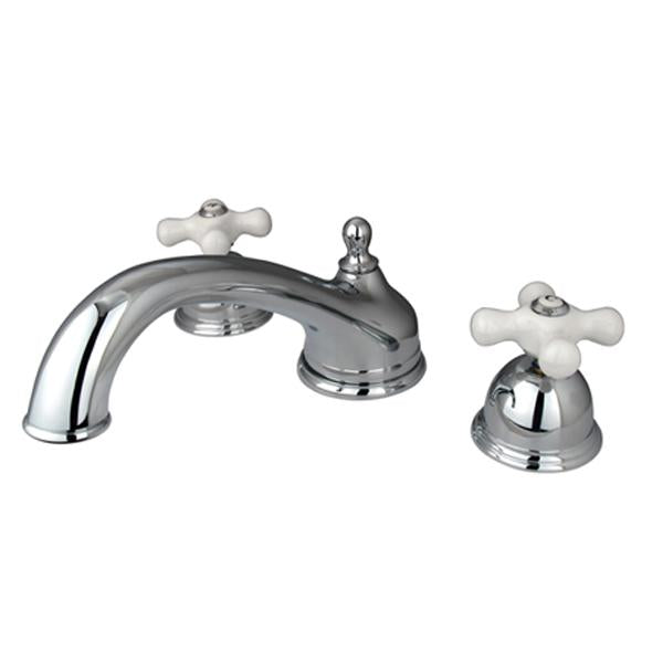 Kingston Brass Vintage Solid Brass Two Handle Three Hole Roman Tub Filler-Tub Faucets-Free Shipping-Directsinks.