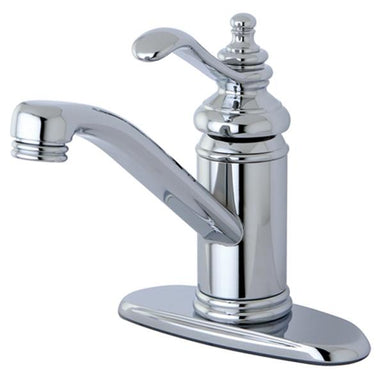 Kingston Brass Templeton Single Handle 4" Centerset Lavatory Faucet with Push-Up and Optional Deck Plate-Bathroom Faucets-Free Shipping-Directsinks.