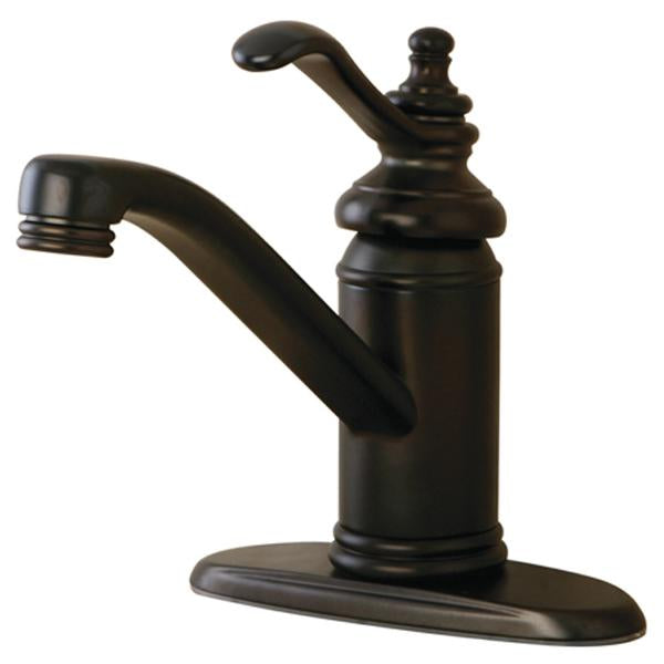 Kingston Brass Templeton Single Handle 4" Centerset Lavatory Faucet with Push-Up and Optional Deck Plate-Bathroom Faucets-Free Shipping-Directsinks.