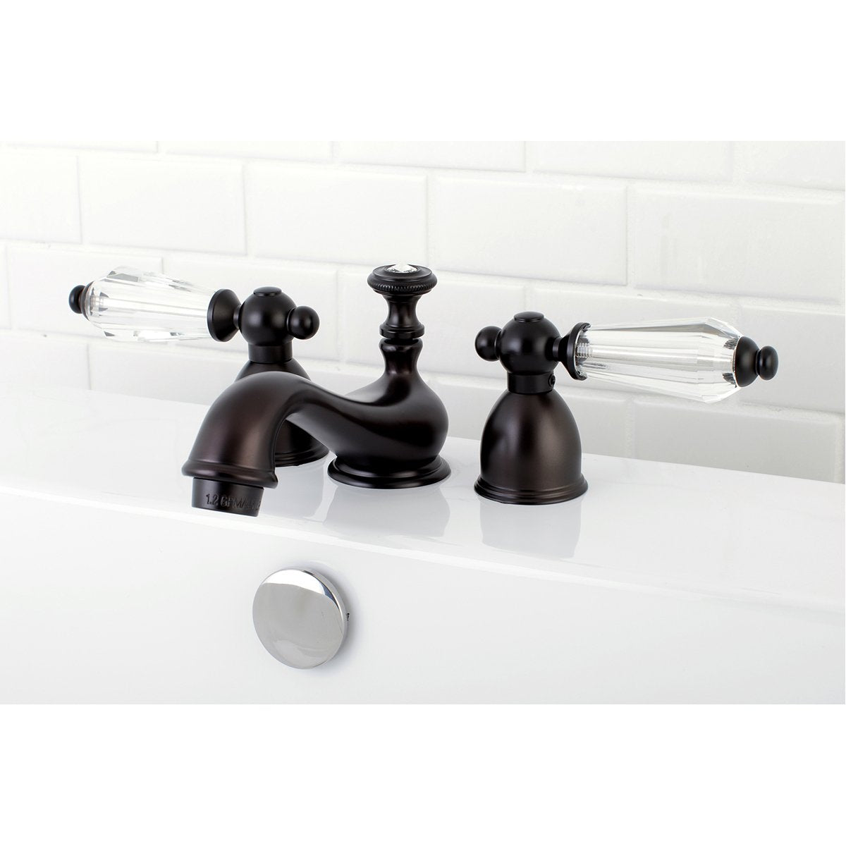 Kingston Brass Wilshire Aqua Eden Mini-Widespread Bathroom Faucet-DirectSinks
