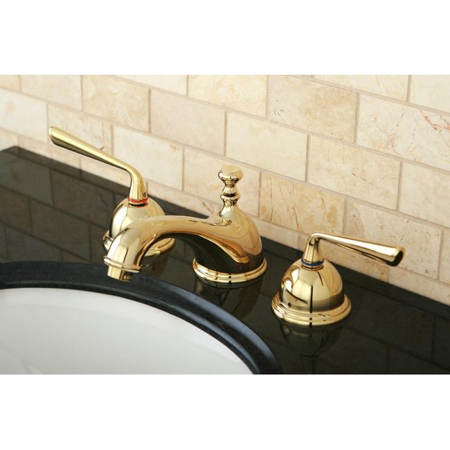 Kingston Brass Classic Silver Sage Two Handle 8" to 16" Widespread Lavatory Faucet with Brass Pop-up-Bathroom Faucets-Free Shipping-Directsinks.
