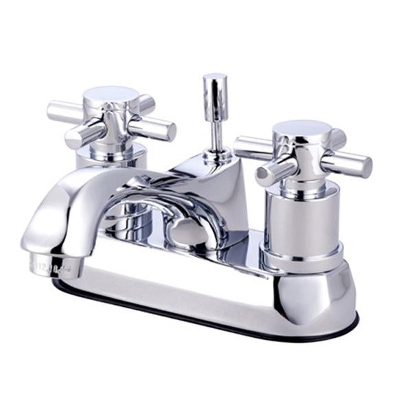 Kingston Brass KS4261DX Concord Two Handle 4" Centerset Lavatory Faucet with Brass Concord Pop-up-Bathroom Faucets-Free Shipping-Directsinks.