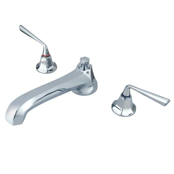 Kingston Brass Silver Sage Two Handle Roman Tub Filler-Tub Faucets-Free Shipping-Directsinks.