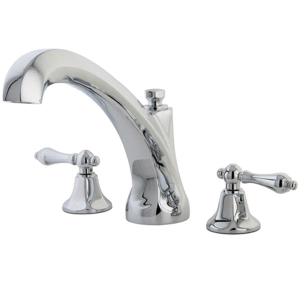 Kingston Brass Metropolitan Lever Handle Roman Tub Filler-Tub Faucets-Free Shipping-Directsinks.