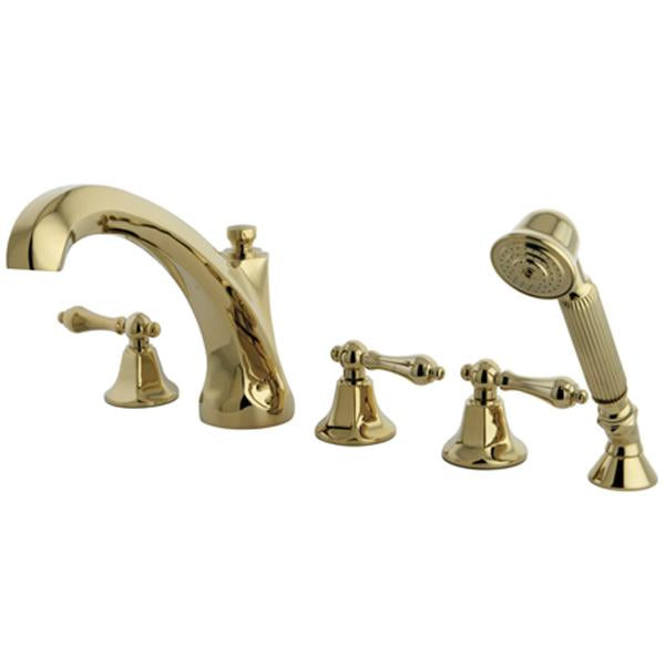 Kingston Brass Metropolitan Roman Tub Filler with Hand Shower-Tub Faucets-Free Shipping-Directsinks.