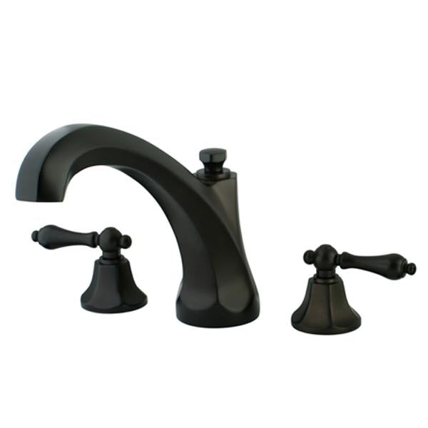 Kingston Brass Metropolitan Lever Handle Roman Tub Filler-Tub Faucets-Free Shipping-Directsinks.