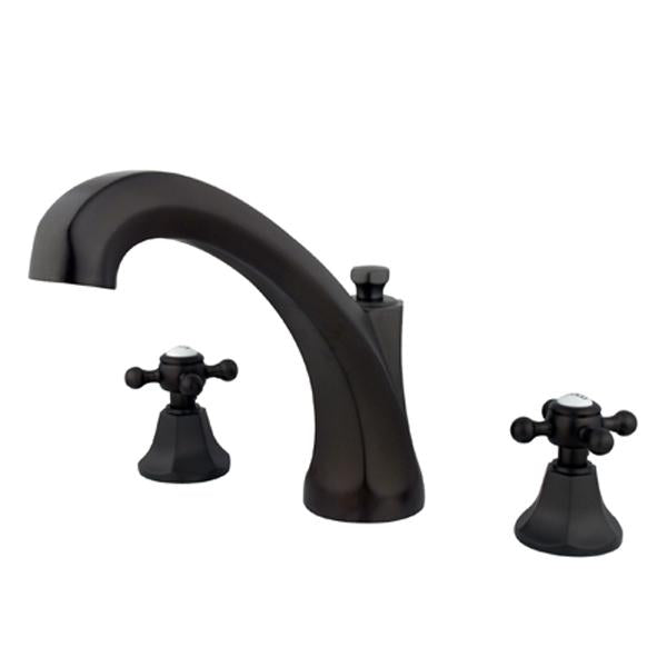 Kingston Brass Metropolitan Roman Tub Filler with Cross Handles-Tub Faucets-Free Shipping-Directsinks.