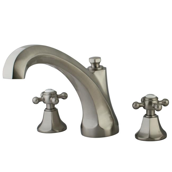 Kingston Brass Metropolitan Roman Tub Filler with Cross Handles-Tub Faucets-Free Shipping-Directsinks.