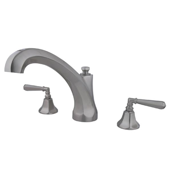 Kingston Brass Two Handle 8" to 36" Widespread Roman Tub Filler-Tub Faucets-Free Shipping-Directsinks.