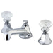 Kingston Brass Celebrity Widespread Solid Brass Lavatory Faucet with Crystal Handle-Bathroom Faucets-Free Shipping-Directsinks.