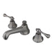 Kingston Brass Metropolitan 8" to 16" Widespread Two Handle Deck Mount Lavatory Faucet with Brass Pop-up-Bathroom Faucets-Free Shipping-Directsinks.