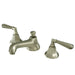 Kingston Brass Metropolitan Two Handle Deck Mount 8" to 16" Widespread Lavatory Faucet with Brass Pop-up-Bathroom Faucets-Free Shipping-Directsinks.