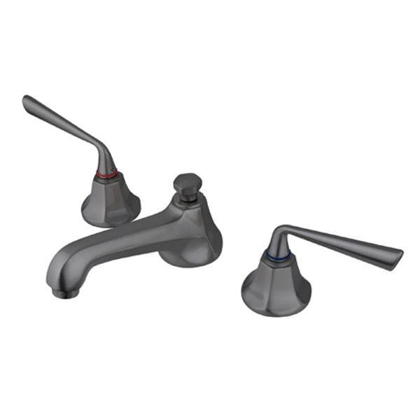 Kingston Brass Silver Sage Two Handle Three Hole 8" to 16" Widespread Lavatory Faucet with Brass Pop-up-Bathroom Faucets-Free Shipping-Directsinks.